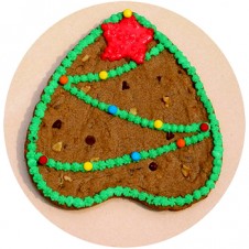 Christmas Tree Cookie Cake  by Cookie Blossoms
